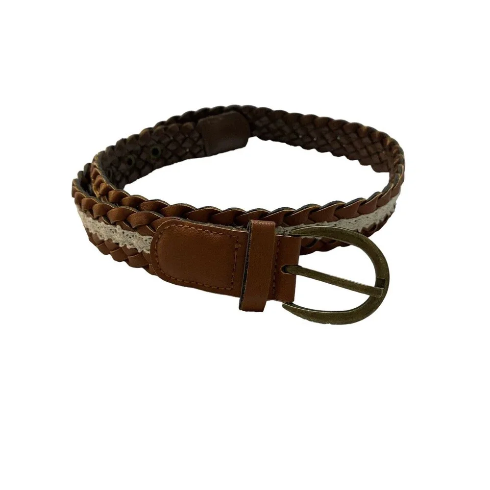 Justice Braided Belt With Crochet Detail Size Small 7/8